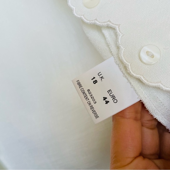 EASTEX Plus Size 18 Academia Preppy Grandma Style Ivory Vintage Blouse - Picture 4 of 8